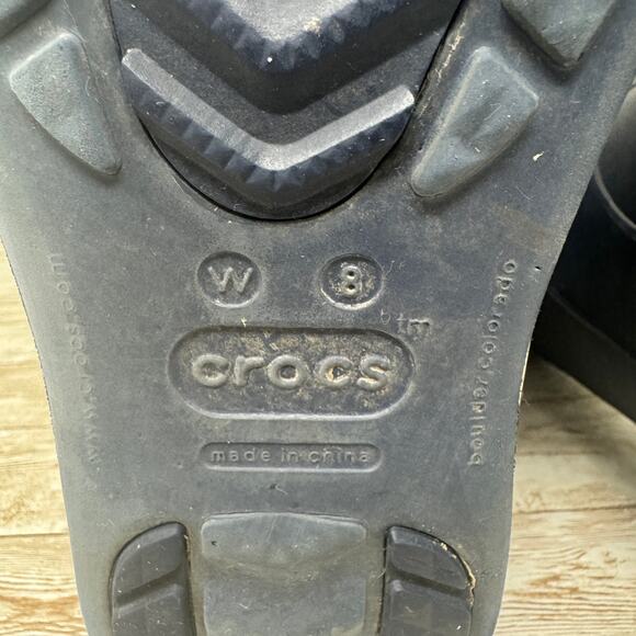 Crocs 10970 Crocband Jaunt Navy Blue Waterproof Rain Boots Women's Size 8 - Picture 8 of 8